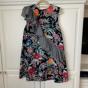 House of Holland gingham frill shift dress in great condition size UK 14